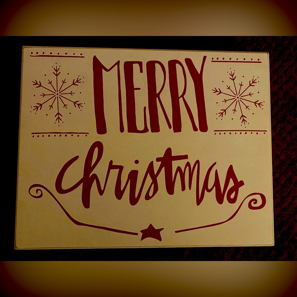 NWT! 🎄Merry Christmas 14x11 Decorative Sign🎄